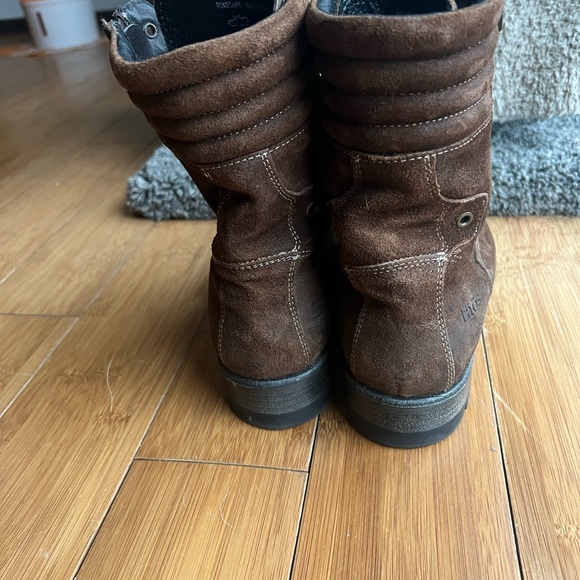 täōs genuine leather/suede combat boots - Picture 4 of 11